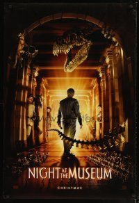 4z557 NIGHT AT THE MUSEUM style A teaser DS 1sh '06 Ben Stiller, Carla Gugino, Robin Williams!