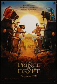 4z606 PRINCE OF EGYPT int'l advance DS 1sh '98 Dreamworks historical cartoon with Moses & Rameses!