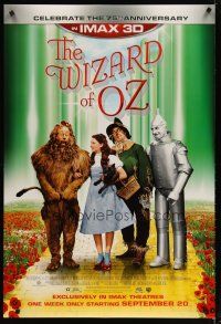 4z833 WIZARD OF OZ G rating advance DS 1sh R13 Victor Fleming, Judy Garland all-time classic!