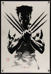 4z837 WOLVERINE style A teaser DS 1sh '13 cool stylized artwork of Hugh Jackman in title role!