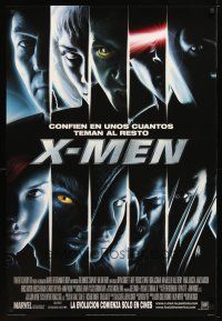 4z843 X-MEN Spanish/U.S. style C advance DS 1sh '00 Bryan Singer, Marvel Comics super heroes!