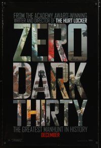 4z849 ZERO DARK THIRTY teaser DS 1sh '12 Jessica Chastain, the greatest manhunt in history!