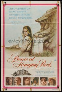 5a545 PICNIC AT HANGING ROCK Aust 1sh '75 Peter Weir classic about vanishing schoolgirls!