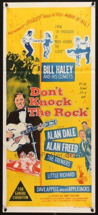 5a641 DON'T KNOCK THE ROCK Aust daybill '57 Bill Haley & his Comets, Rock Around the Clock sequel!