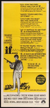 5a693 IF Aust daybill '69 introducing Malcolm McDowell, directed by Lindsay Anderson!