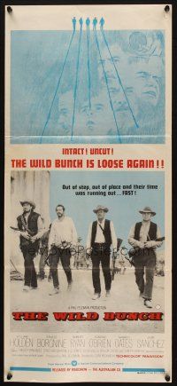 5a983 WILD BUNCH Aust daybill R70s Sam Peckinpah cowboy classic, William Holden & Ernest Borgnine!