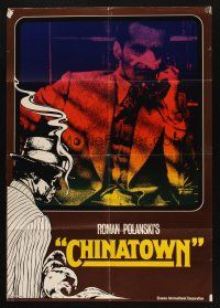 5a341 CHINATOWN German '74 Roman Polanski, great art of Jack Nicholson on phone!