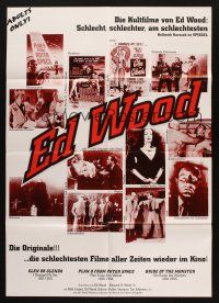 5a352 ED WOOD German film festival poster 90s many wonderful images!