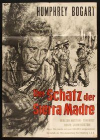 5a453 TREASURE OF THE SIERRA MADRE German R61 great Goetze artwork of Humphrey Bogart!