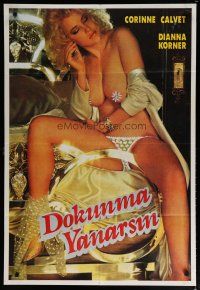 5a122 DOKUNMA YANARSIN Turkish '80s Corinne Calvet, image of super-sexy mostly naked woman!