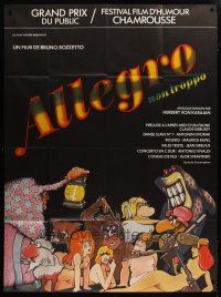 5b219 ALLEGRO NON TROPPO French 1p '77 Bruno Bozzetto, great wacky sexy cartoon artwork!