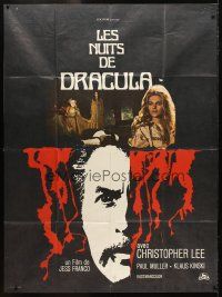 5b266 COUNT DRACULA French 1p '71 directed by Jesus Franco, Christoper Lee as the vampire!