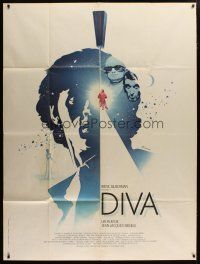 5b282 DIVA French 1p '82 Jean Jacques Beineix, French New Wave, cool art by Ferracci!
