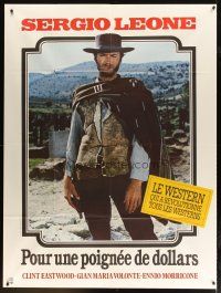 5b303 FISTFUL OF DOLLARS French 1p R80sSergio Leone classic, great portrait of Clint Eastwood!