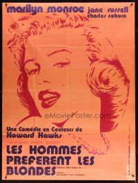 5b317 GENTLEMEN PREFER BLONDES French 1p R74 different art of super sexy Marilyn Monroe!