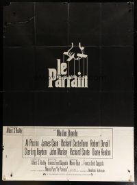 5b318 GODFATHER French 1p '72 Marlon Brando & Al Pacino in Francis Ford Coppola crime classic!