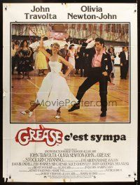 5b323 GREASE French 1p '78 John Travolta & Olivia Newton-John dancing in a most classic musical!