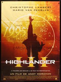 5b335 HIGHLANDER 3 French 1p '95 immortal Christopher Lambert, chosen to protect all that is good!