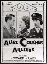 5b342 I WAS A MALE WAR BRIDE French 1p R70s cross-dresser Cary Grant & Ann Sheridan, different!