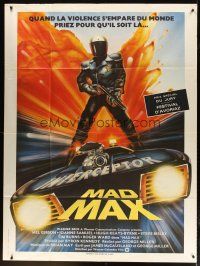 5b365 MAD MAX French 1p '80 George Miller classic, different art by Hamagami, Interceptor!