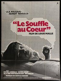 5b392 MURMUR OF THE HEART French 1p '71 Louis Malle's Le Souffle Au Coeur, smoking Benoit Ferreux!