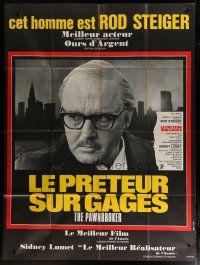 5b410 PAWNBROKER French 1p '64 concentration camp survivor Rod Steiger, directed by Sidney Lumet!