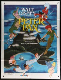 5b411 PETER PAN French 1p R80s Walt Disney animated cartoon fantasy classic, great different art!