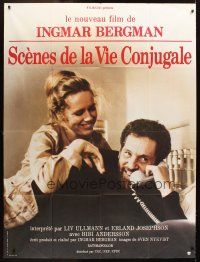 5b454 SCENES FROM A MARRIAGE French 1p '75 Ingmar Bergman, Liv Ullmann, Erland Josephson