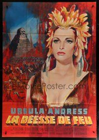 5b458 SHE French 1p '65 Hammer fantasy, different Georges Allard of sexy Ursula Andress