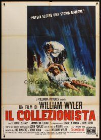5b027 COLLECTOR Italian 1p '65 different art of Terence Stamp & Samantha Eggar, William Wyler!