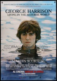 5b038 GEORGE HARRISON LIVING IN THE MATERIAL WORLD advance Italian 1p '11 Martin Scorsese, Beatles!
