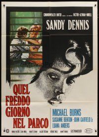 5b113 THAT COLD DAY IN THE PARK Italian 1p '69 Sandy Dennis, early bizarre overlooked Robert Altman