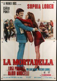5b169 LADY LIBERTY Italian 2p '71 different Ciriello art of sexy Sophia Loren & Luigi Proietti!