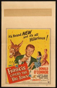 5b631 FRANCIS COVERS THE BIG TOWN WC '53 the talking mule, Donald O'Connor, Yvette Dugay!