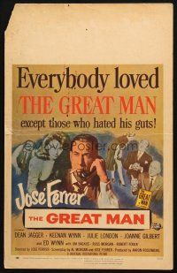 5b650 GREAT MAN WC '57 Jose Ferrer exposes a great fake, with help from Julie London!