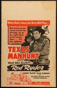 5b810 PHANTOM OF THE PLAINS WC '45 Wild Bill Elliot as Red Ryder on a Texas Manhunt w/Bobby Blake!