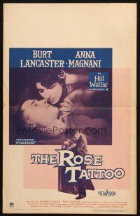 5b849 ROSE TATTOO WC '55 Burt Lancaster, Anna Magnani, written by Tennessee Williams!