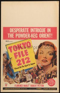 5b945 TOKYO FILE 212 WC '51 cool art of secret agents in Japan, sexy smoking Florence Marly!