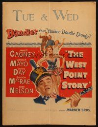 5b974 WEST POINT STORY WC '50 dancing military cadet James Cagney, Virginia Mayo, Doris Day