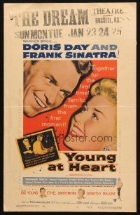 5b994 YOUNG AT HEART WC '54 great close up image of Doris Day & Frank Sinatra!