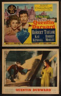 5c049 ADVENTURES OF QUENTIN DURWARD 8 LCs '55 English hero Robert Taylor romances Kay Kendall!