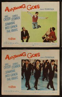 5c061 ANYTHING GOES 8 LCs '56 Donald O'Connor, Bing Crosby, Mitzi Gaynor, Zizi Jeanmaire!