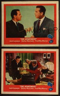 5c787 APARTMENT 3 LCs '60 Billy Wilder, Jack Lemmon, Shirley MacLaine, Fred MacMurray!
