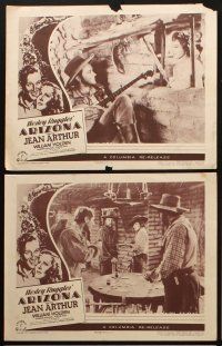 5c538 ARIZONA 6 LCs R47 cool cowboy western images of Jean Arthur and William Holden!