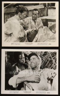 5d864 AFRICAN QUEEN 2 8x10 stills R68 great images of Humphrey Bogart w/ Katharine Hepburn & child!