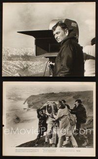 5d885 DAVID LEAN 2 8x10 stills '70 the great director by camera filming Ryan's Daughter!