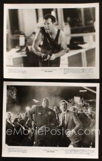 5d888 DIE HARD 2 8x10 stills '88 Bruce Willis with machine gun, Reginald Veljohnson & Paul Gleason!