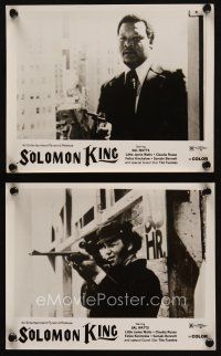 5d975 SOLOMON KING 2 8x10 stills '74 his friends call him King, his enemies call him tough!