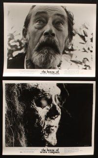 5d591 HOUSE OF SEVEN CORPSES 6 8x10 stills '74 John Ireland, horror images of the zombie killer!