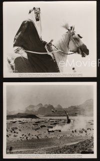 5d819 LAWRENCE OF ARABIA 3 8x10 stills R71 David Lean classic, Alec Guinness on horse, war scenes!